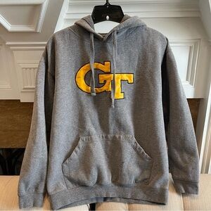 BM:  Georgia Tech Yellow Jackets Embroidered VTG Logo Pullover Hoodie Women’s S